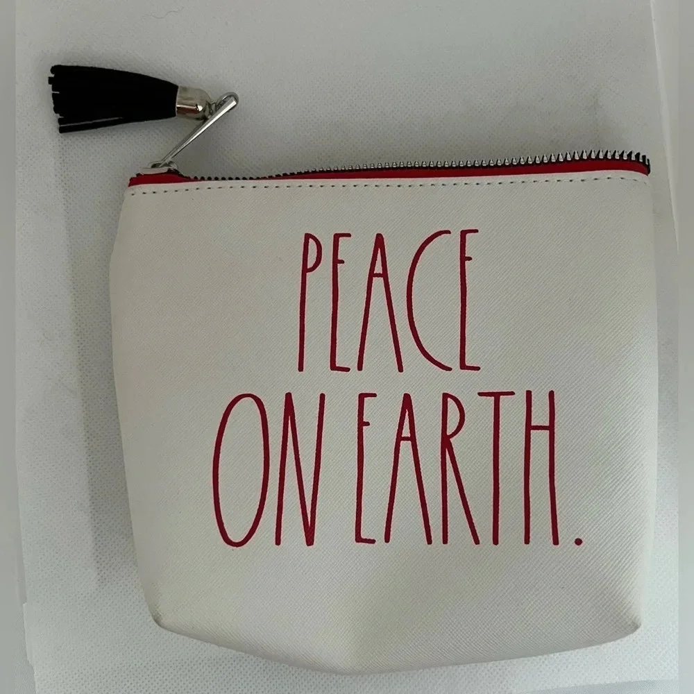 Rae Dunn | Peace On Earth cosmetic bag.